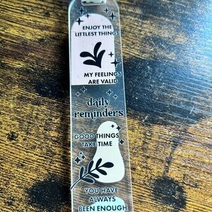 Inspirational Bookmark with Positive Quotes